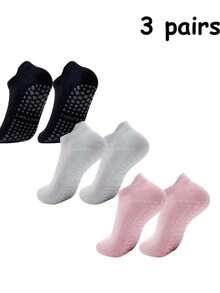 Women Hollow Mesh Yoga Socks, Thin Breathable Solid Anti-Slip Ankle Socks,Ideal For Running Pilates, Indoor Fitness, Daily Home & Outdoor Casual Wear - Multicolor - View 10