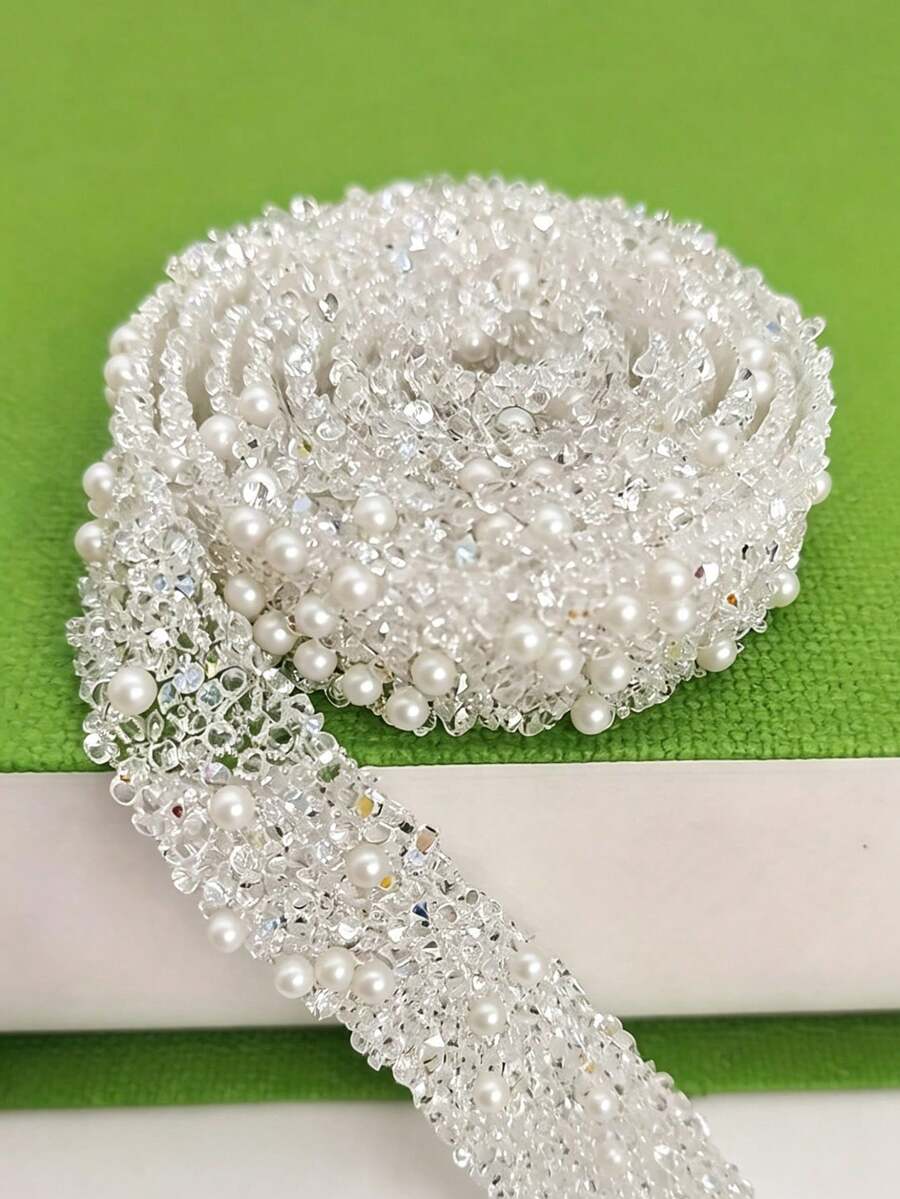 Multifunctional Shiny Rhinestone PVC Film Ribbon, Easy To Cut And Stick DIY Glitter Ribbon, Suitable For Christmas, Valentine's Day, Birthday, Gift Wrapping And Handmade Crafts