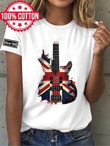 Camiseta de Mujer Pura - Top Casual Suave para Uso Diario - Camiseta de Cuello Redondo Lavable a Máquina, Adecuada para Todas las Estaciones, Ocasiones Diarias y Formales, Ropa Versátil, Tela Cómoda, Camiseta de Manga Corta - Blanco - Ver 2