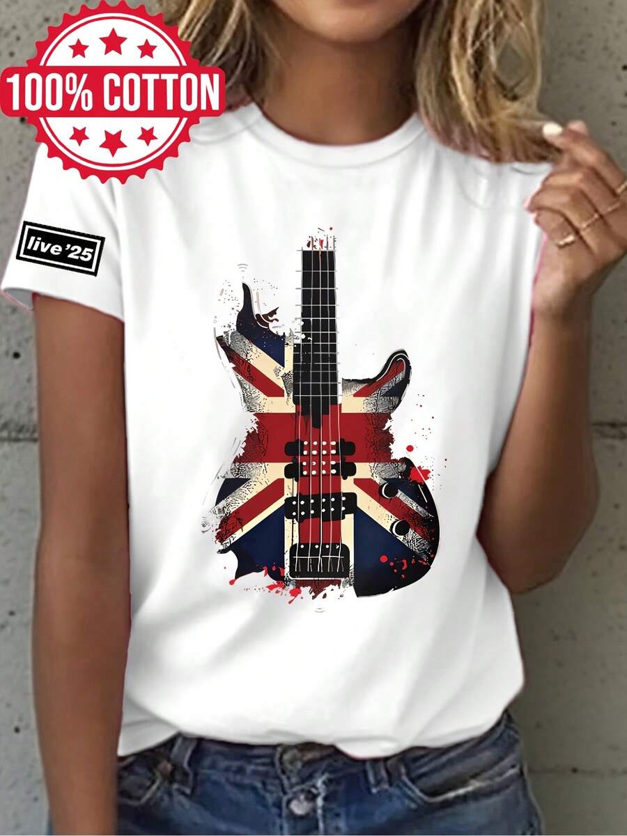 Camiseta de Mujer Pura - Top Casual Suave para Uso Diario - Camiseta de Cuello Redondo Lavable a Máquina, Adecuada para Todas las Estaciones, Ocasiones Diarias y Formales, Ropa Versátil, Tela Cómoda, Camiseta de Manga Corta