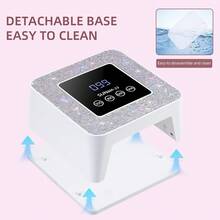 UV LED美甲灯 专业美甲烘干灯 快速固化灯 AB水钻 自动感应器 4档定时设置 凝胶指甲油烘干灯 适用于美甲沙龙和家庭美甲 - 彩色 - 查看 8