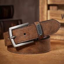 1 chiếc thắt lưng nam bản rộng, khóa hợp kim, phù hợp với quần jeans và quần tây - Thắt lưng thể thao đơn giản và cá tính, thích hợp để đeo hàng ngày. - Màu Khaki - Xem 3