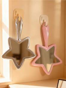 1 pieza Espejo de mano con forma de estrella chapado en electro – Adecuado para maquillaje, peinado y otros usos; Ideal para salones de belleza, tiendas de cosméticos, uso doméstico, desplazamientos diarios y viajes de negocios. - Multicolor - Ver 11