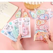 Correction Tape, White Out Tape, Large Capacity Correction Tape, Portable Student Stationery, School Study Supplies, Office Correction Tool, Disposable White Out Strip 0SGX - 格子蘇絮-隨機發 - 查看 4