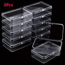 Bộ 12/8/5/3/1 hộp đựng trang sức dung tích lớn - Chất liệu nhựa trong suốt có nắp gập, thích hợp để sắp xếp các vật dụng nhỏ, đồ thủ công, trang sức và phụ kiện kim khí - Giải pháp lưu trữ bền bỉ và dễ sử dụng. - Hộp lưu trữ - Xem 10