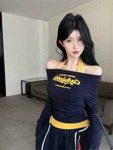 Women Tops - Navy Blue - View 12