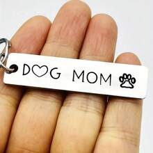 Colgante de identificación de mascota de acero inoxidable, personalizable, fácil instalación se ajusta a varios collares, duradero anti-óxido y decoloración, ligero y compacto, accesorio decorativo y práctico anti-pérdida para gatos y perros - Plateado - View 6