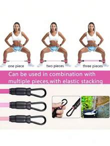 1 Set All-In-One Resistance Band Set, Help You Build Perfect Peach Butt, Suitable For Glute Kickback Training, Hip Shaping And Home Fitness - A - View 8