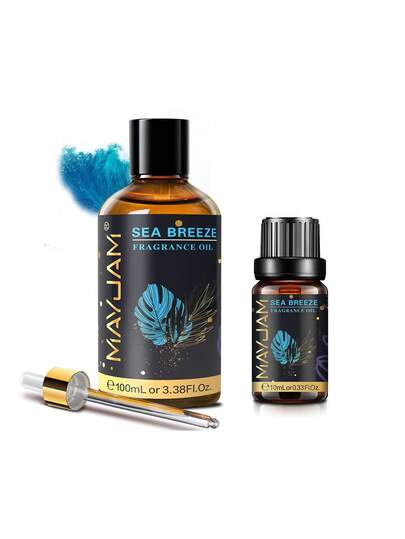 10/100ml Sea Breeze Fragrance Oils For Aromatherapy,MAYJAM 1pc Premium Essential Oils For Diffuser Humidifier Soap And Candles Making,Essential Oils For Diffusers For Home Skin Care,Long Lasting Scents