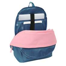 | Double School Backpacks El Pulpo For Laptop And Tablet, Padded Anti-Theft Rear Compartment, Double Zipper Pull On Main Zipper, Front Zipper Pocket, Top Handle, Navy - Opsi 16 - View 6