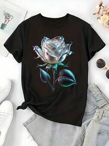 Women T-Shirts - Black - View 2