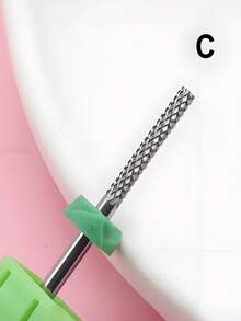 1 pièce Unité de perçage pour les ongles, un foret en carbure de tungstène de 3/32 pouces pour la cuticule, tourne dans les deux sens pour tailler la base de l'ongle et préparer à l'élimination de la peau morte. - Multicolore - Voir 3