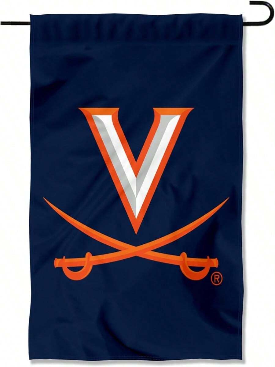 Virginia Cavaliers Logo Garden Banner Flag - A - Xem 1