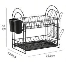 2-Layer Bowl And Plate Rack, Draining Rack, Plate Storage Rack, Multi-Functional Bowl Rack, Stainless Steel Bowl Rack, Rust-Proof Kitchen Bowl And Dish Drying Rack, Kitchen Countertop Cup Rack, With Draining Board And Utensil Rack, Sturdy And Durable, Easy To Clean, Can Be Used To Store Plates, Cups And Knives, Kitchen Accessories, Kitchen Supplies, Kitchen Essentials, Suitable For Kitchen Countertop - View 16
