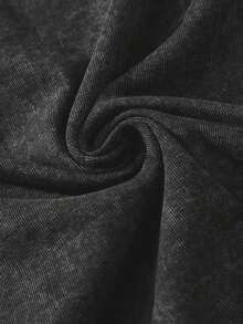 Nuevo modelo 2026,% algodón lavado, estilo casual urbano, adecuado para fiestas o festivales, tela suave y transpirable, diseño de estampado moderno, unisex, ligero y cómodo de llevar, diseño de moda vintage. - Negro - Ver 5