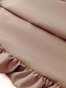 Chân váy midi xếp ly màu kaki thời trang, đa năng cho mùa hè. - Màu Khaki - Xem 5