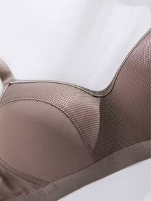 3pcs/Set Women's Comfortable Sleep Wireless Soft Cup Small Bust Solid Color Bra - Multicolor - View 11