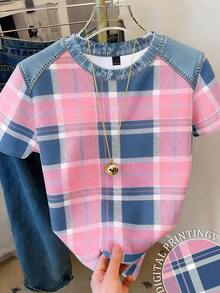 de mujer de cuello redondo a rayas, de uso versátil y casual para el día a día - Multicolor 3 - Ver 1