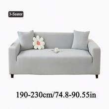 1 tấm bọc ghế sofa Jacquard, bọc ghế sofa sang trọng, dày dặn, co giãn, chống trượt, phù hợp cho phòng khách, phòng ngủ, ghế sofa ngoài trời, chống bám bẩn do thú cưng, thích hợp cho ghế sofa đơn hình chữ L và ghế sofa 1/2/3/4 chỗ ngồi, có thể giặt máy. - Màu Xám nhạt - Xem 12