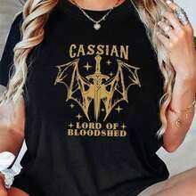 1 Piece Of Elegant Casual T-Shirt For Women, Round Neck And Short Sleeve, Black Color, With Print "Mom's Life Is The Best Life", 180g, 100% Cotton. - 黑色 3 - 查看 11