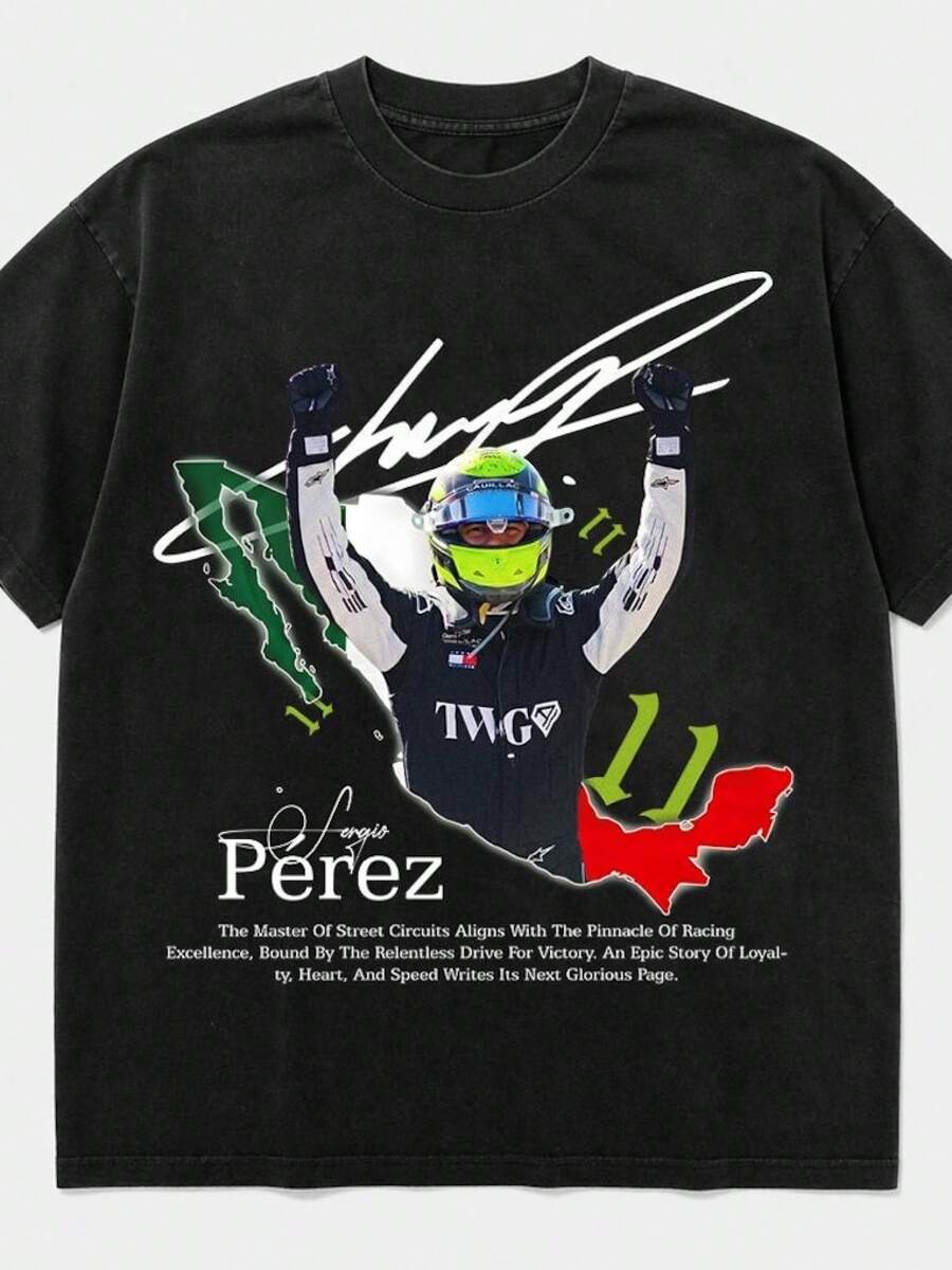 Graphic T-Shirt, Number 11, Retro Style For Racing And Urban Fashion Fans. Women's Shirts, Women's Sweatshirts, Women's Casual Sweater Blouse, Summer Prom Dresses - 黑色 - 查看 1