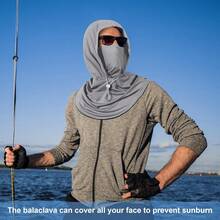 1pc 3-In-1 High SPF Ice Silk Balaclava, Extended Brim Full Face Neck Gaiter, Breathable For Cycling Hiking Outdoor, Cooling & Windproof - Multicolor - View 2