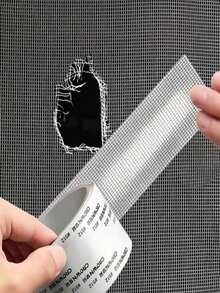 3 Rolls/8 Pcs Waterproof Self-Adhesive Window Screen Repair Tape, Strong Anti-Insect Mesh Patch, Suitable For Dorm Door/Curtain, Torn Screen Repair, Super Sticky - Repair Subsidy - View 1