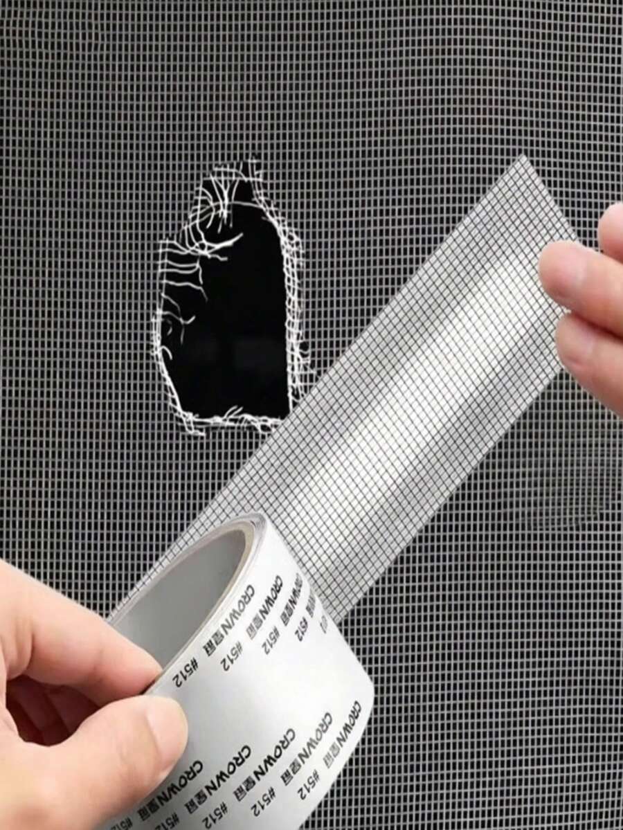 3 Rolls/8 Pcs Waterproof Self-Adhesive Window Screen Repair Tape, Strong Anti-Insect Mesh Patch, Suitable For Dorm Door/Curtain, Torn Screen Repair, Super Sticky - Repair Subsidy - View 1