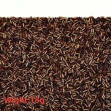 1/3 túi hạt cườm thủy tinh hình ống 4x1/6x1mm, màu vàng và bạc, dùng để làm đồ trang sức thủ công, thêu, vòng tay, vòng cổ, bông tai. - Hạt hình ống dài - Xem 12