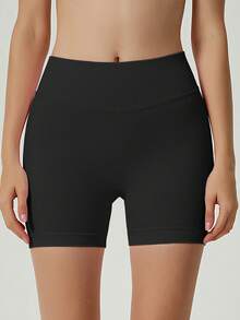 3 Pairs Women's Knit Sports Shorts, Short Design, Suitable For Gym Workout And Exercise Summer - Multicolor - View 3