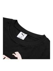 Puma ESS METALLIC No.1 Logo Tee W 女款T恤，休闲舒适简约户外运动短袖 - 694455-01 - 查看 7