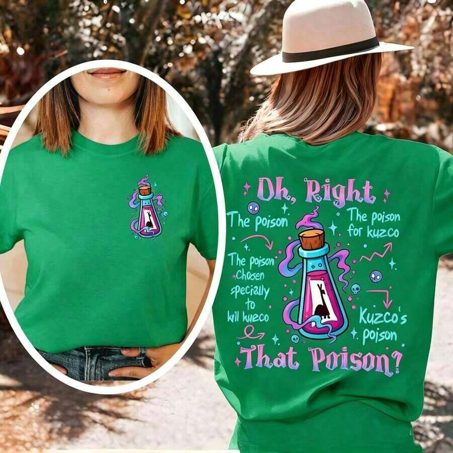 New Arrival 2026, Women's Short Sleeve Crew Neck Graphic Print T-Shirt, American Minimalist Style, 100% Cotton, Casual, Letter Print, Y2K Style, Soft, Breathable, Fashionable Fabric, 100% Cotton, For Daily Wear. - 綠色 - 查看 1