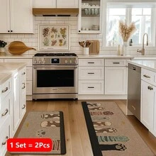 1pc Cat Paw Print Linen Kitchen Rug, Bathroom Mat, Doormat, 3D Printed Rectangle Carpet For Living Room, Bedroom, Hallway, Bathroom, Laundry Room - Polyester Rug For Indoor And Outdoor Home Decor - Multicolor - View 16