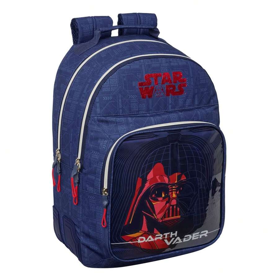 Safta Disney | Ba lô kéo cỡ lớn Star Wars Compact Evolution với các ngăn có thể tháo rời, thiết kế tiện dụng và có đệm, túi lớn phía trước, ngăn đựng chai nước bên hông, khóa kéo đôi, tay cầm phía trên - Miễn phí vận chuyển ✅ Giao hàng trong 24/48 giờ đến Tây Ban Nha lục địa - Lựa chọn 8 - Xem 1