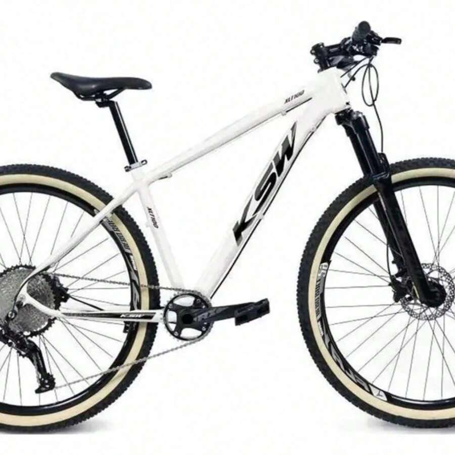 KSW 29-Inch Wheel Bicycle, 9 Speeds, Hydraulic Brakes, Lockout, And 11/40 Cassette. White Color. Frame Size 19. - 銀 - 查看 1
