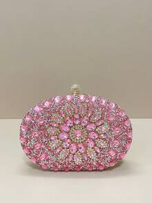 Túi xách thời trang châu Âu và Mỹ, túi đeo chéo Love Bag, túi đeo vai dây xích cổ điển và ví. - Hồng - Xem 6