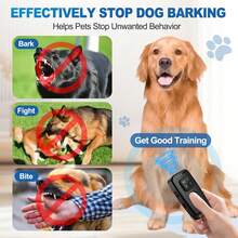 Repelente de perros ultrasónico de alta potencia con linterna LED, dispositivo antiperros para exteriores, unidad antiladridos ultrasónica, para entrenamiento de perros y control de ladridos, apto para interiores/exteriores - Multicolor - Ver 6