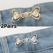 2Pairs Pants Tightener For Waist Women Jean Tightening Clips Jean Pins To Make Waist Smaller Adjust Waist Clips Pant Pins - Multicolor - View 17