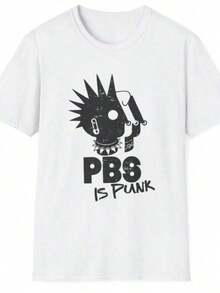 1 Vintage T-Shirt Inspired By Rock 'N' Roll Never Dies, Retro Boho Style, For Music Band, 180g, 100% Cotton. - 白色 9 - 查看 11