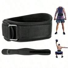1 Pc Waist Support Belt Adjustable Back Support For Deep Squat Dumbbell Weight Barbell Fitness Lifting Sports Training Belt Gym Accessories - Black - View 3