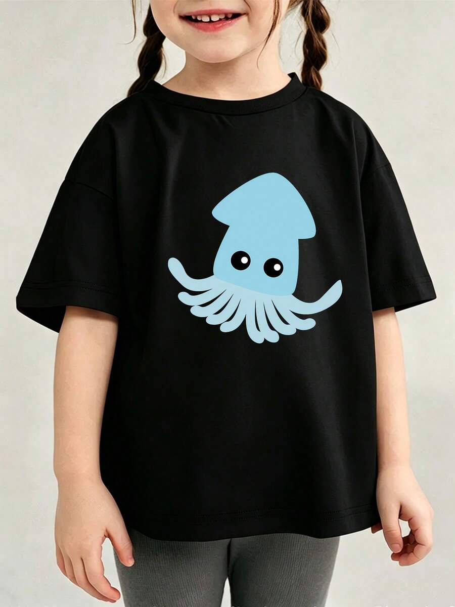 Young Girls T-Shirts - 黑色 - 查看 1