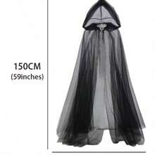 Áo choàng lưới phù thủy cô dâu Halloween dành cho nam và nữ - Nhiều màu - Xem 9