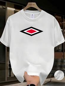 Vintage, Retro, Y2K - camiseta de algodón puro, deportiva y cómoda, camiseta casual para hombre, estilo creativo, unisex, camiseta deportiva, camiseta para hombre con estampado de letras - camiseta casual de manga corta y cuello redondo - Maternidad, Verano, Invierno - Blanco - Ver 1