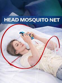 Portable Mosquito Net Tent (Includes Frame And Mesh Cover) - Quick Setup, Suitable For Camping, Bed, Sleeping Bag/Outdoor Use, Compact Insect-Proof Mesh, Ideal For Travel, Emergency Shelter, Washable Design - Multicolor - View 1