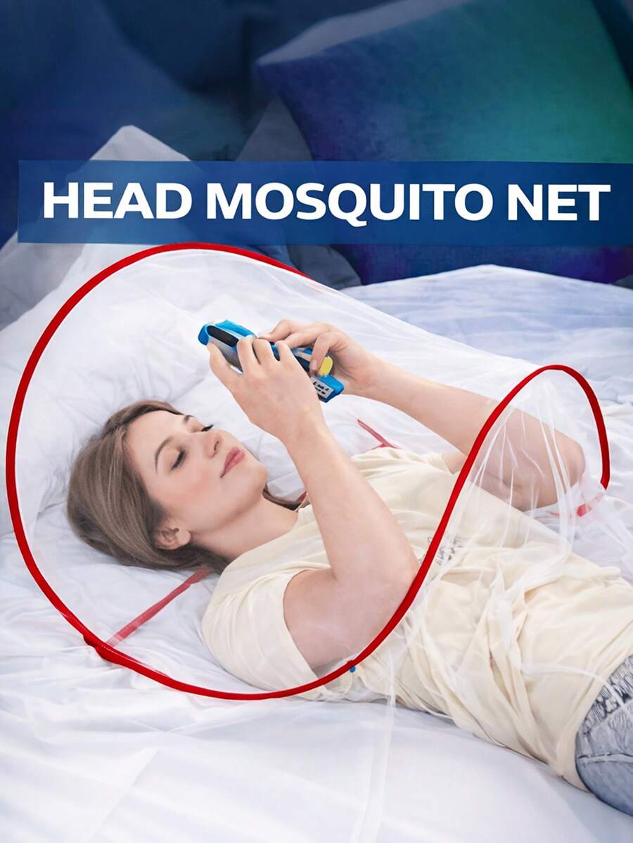 Portable Mosquito Net Tent (Includes Frame And Mesh Cover) - Quick Setup, Suitable For Camping, Bed, Sleeping Bag/Outdoor Use, Compact Insect-Proof Mesh, Ideal For Travel, Emergency Shelter, Washable Design - Multicolor - View 1