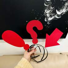 Question Mark/Arrow Headband, Fun Party Headpiece, Photography Prop, Red Felt Arrow Decor DIY Headband, Unisex, Suitable For Parties, Birthdays, Travels And Other Occasions - View 7