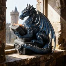 1pc Dragon Book Silicone Mold - Reusable, Easy Release Mold For DIY Candles, Resin, Plaster Crafts, Fantasy Medieval Decor & Gothic Home Accents - Mould - View 6