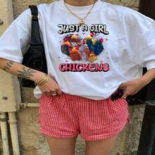 Cute Daily Casual Graphic T-Shirt 100% Cotton Oversized Soft Breathable Casual Crewneck Short Sleeve Top Aesthetic Daily Fashion Lovers Casual Wearers Gift Givers Trendy Basic - Blanco - Ver 2