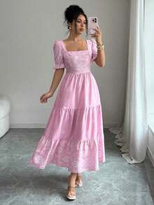Women Midi Dresses - Pale Pink - View 6
