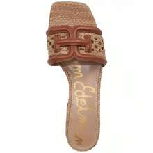 Sam Edelman Women's Waylon Block-Heel Slide Sandals |  | Women Flip-Flops - 濃鬱的干邑色/黃褐色皮革 - 查看 4